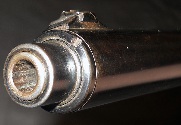 detail, Remington Model 8 muzzle, showing barrel jacket